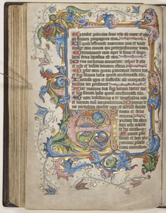 सारम उपयोग कैलेंडर के साथ साल्टर, c.1425-75 (वेल्लम पर स्याही, पेंट और सोना) द्वारा अंग्रेजी स्कूल