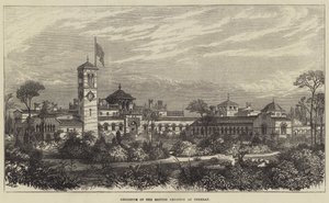 तेहरान में ब्रिटिश सेना का निवास (उत्कीर्णन) द्वारा अंग्रेजी स्कूल