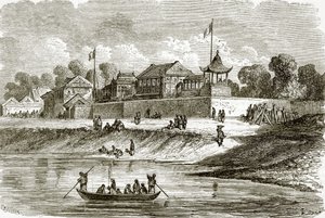 टीएन-त्सिन में फ्रांसीसी और अंग्रेजी राजदूतों का निवास द्वारा अंग्रेजी स्कूल
