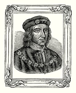 रिचर्ड III का जन्म 1450 में हुआ था, 1483 में ताज पहनाया गया, 1485 में मारा गया (उत्कीर्णन) द्वारा अंग्रेजी स्कूल