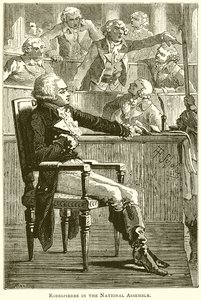 नेशनल असेंबली में Robespierre द्वारा अंग्रेजी स्कूल