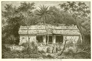 ट्यूलूम के एज़्टेक मंदिर के अवशेष