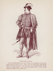 शेक्सपियर की टैमिंग ऑफ द क्रू: पेट्रुचियो, दूसरी पोशाक (लिथो) द्वारा अंग्रेजी स्कूल