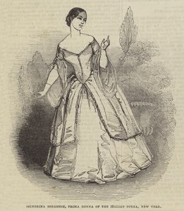 Signorina Borghese, First Opera of the Italian Opera, New York द्वारा अंग्रेजी स्कूल