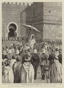 सर चार्ल्स यूआन-स्मिथ का मिशन ऑफ़ द मोरक्को, सुल्तान द्वारा रिसेप्शन द्वारा अंग्रेजी स्कूल
