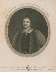 सर क्रिस्टोफर पैके, लंदन के लॉर्ड मेयर, 1655 द्वारा अंग्रेजी स्कूल
