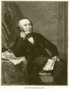 सर रोलैंड हिल, 1847 द्वारा अंग्रेजी स्कूल