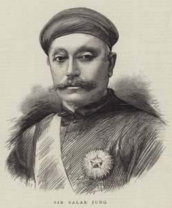 सर सालार जंग (उत्कीर्णन) द्वारा अंग्रेजी स्कूल
