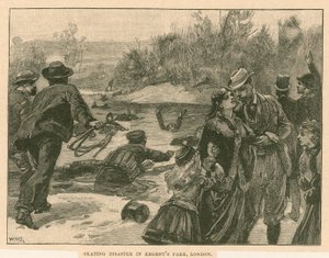 1867 में रीजेंट पार्क, लंदन में स्केटिंग आपदा द्वारा अंग्रेजी स्कूल