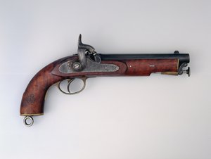 स्मूथबोर .656 पर्क्यूशन पिस्टल में, 1873 द्वारा अंग्रेजी स्कूल