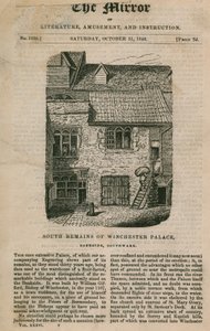 बैंकसाइड पर WInchester Palace के दक्षिण अवशेष द्वारा अंग्रेजी स्कूल