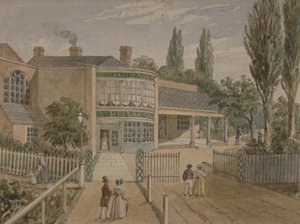 सेंट हेलेना चाय-बागान, लोअर रोड, रोथारहिते, c.1860 (कागज पर wc) द्वारा अंग्रेजी स्कूल