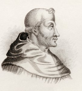 1825 में प्रकाशित &39;क्रैब्स हिस्टोरिकल डिक्शनरी&39; से सेंट थॉमस एक्विनास द्वारा अंग्रेजी स्कूल