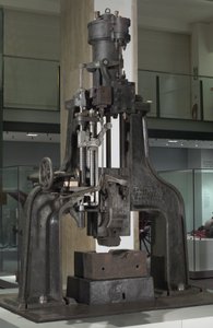 स्टीम हैमर जेम्स नैस्मिथ (1808-90) c.1850 (धातु) द्वारा तैयार द्वारा अंग्रेजी स्कूल