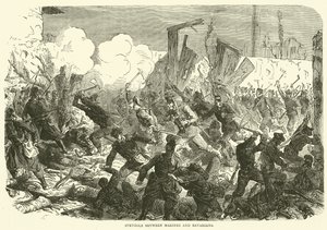 मरीन और बवेरियन के बीच संघर्ष, दिसंबर 1870 द्वारा अंग्रेजी स्कूल