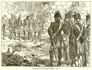 पांडिचेरी का आत्मसमर्पण, 1761 द्वारा अंग्रेजी स्कूल