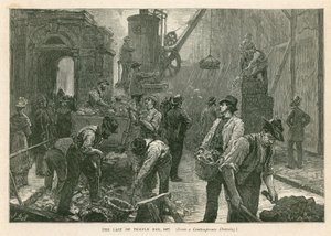 टेंपल बार, लंदन, विध्वंस, 1877 द्वारा अंग्रेजी स्कूल