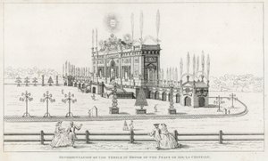 1780 के आइक्स ला चैपल की शांति के सम्मान में मंदिर द्वारा अंग्रेजी स्कूल