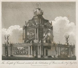 1814 की शांति के लिए कॉनकॉर्ड का मंदिर बनाया गया द्वारा अंग्रेजी स्कूल