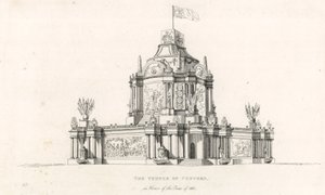 1814 की शांति का जश्न मनाने के लिए कॉनकॉर्ड का मंदिर द्वारा अंग्रेजी स्कूल
