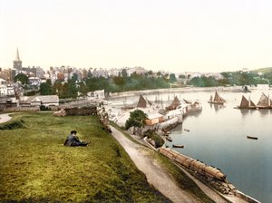 टेनबी हार्बर (हाथ से रंगीन फोटो) द्वारा अंग्रेजी स्कूल