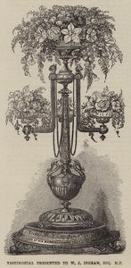 डब्ल्यूजे इनग्राम, एस्क्वायर, एमपी (उत्कीर्णन) को प्रस्तुत प्रशंसापत्र द्वारा अंग्रेजी स्कूल