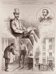 22 अगस्त 1881 को &39;द इलस्ट्रेटेड लंदन न्यूज&39; से डबलिन के मॉरिसन होटल में सांसद, सीएस परनेल की गिरफ्तारी द्वारा अंग्रेजी स्कूल