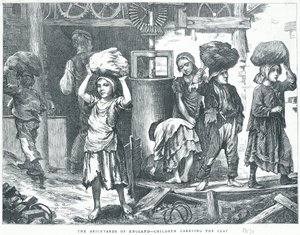 इंग्लैंड के ब्रिकार्ड्स, मिट्टी के बच्चे, 1871 द्वारा अंग्रेजी स्कूल