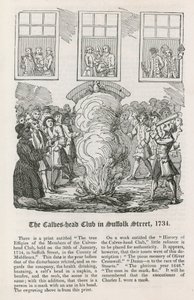 द कॉल्फ्स क्लब इन सफ़ोक स्ट्रीट, 1734 द्वारा अंग्रेजी स्कूल
