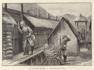 चिन-लुशाई अभियान, एक चौकी यावी (उत्कीर्णन) पर नज़र रखता है द्वारा अंग्रेजी स्कूल