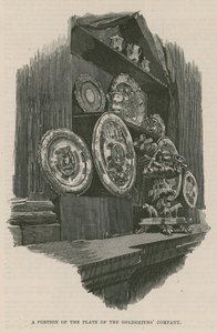 सिटी गिल्ड्स: द गोल्डस्मिथ्स कंपनी: गोल्डस्मिथ्स कंपनी की प्लेट का एक हिस्सा द्वारा अंग्रेजी स्कूल