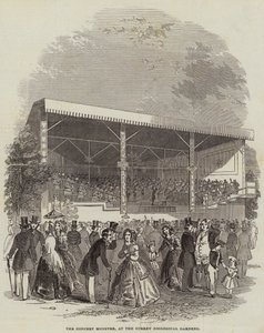 कॉन्सर्ट मॉन्स्ट्रे, सरे जूलॉजिकल गार्डन में (उत्कीर्णन) द्वारा अंग्रेजी स्कूल