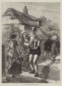 द डर्बी डे, ऑन द रोड टू एप्सम (उत्कीर्णन) द्वारा अंग्रेजी स्कूल