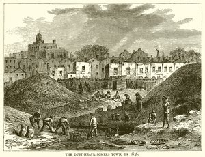 डस्ट-हीप्स, सोमरस टाउन, 1836 में द्वारा अंग्रेजी स्कूल