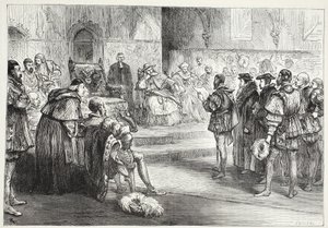 जेम्स ऐटकेन वायली (1808-1890), पब द्वारा प्रोटेस्ट ऑफ़ द स्पीयर्स, द हिस्ट्री ऑफ़ प्रोटेस्टेंटिज़्म से चित्रण, सैक्सनी रीडिंग ऑफ़ द प्रोटेस्ट। 1878 द्वारा अंग्रेजी स्कूल