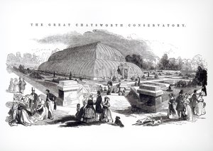 1844 में चैटस्वर्थ में महान कंज़र्वेटरी द्वारा अंग्रेजी स्कूल
