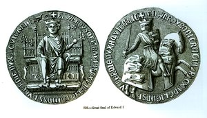 एडवर्ड I की महान सील (1239-1307) द्वारा अंग्रेजी स्कूल