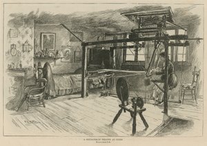इंग्लैंड में Huguenots: काम में एक Spitalfields बुनकर द्वारा अंग्रेजी स्कूल