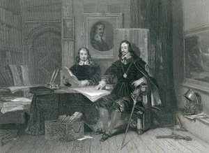1844 में जे। टी। विलमोर द्वारा द किंग एंड हाइड, ऑक्सफोर्ड में द्वारा अंग्रेजी स्कूल