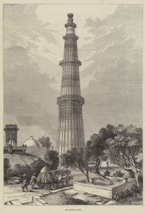 कूटब, दिल्ली (उत्कीर्णन) द्वारा अंग्रेजी स्कूल