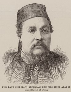 स्वर्गीय सिदी हज अब्देसलाम बेन सिदी हज अलारबी (उत्कीर्णन) द्वारा अंग्रेजी स्कूल