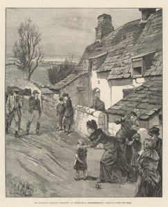 ललनर्च कोलियरी धमाका, एबरसिचन, मॉनमाउथशायर में, होम द डेड (उत्कीर्णन) ला रहा है द्वारा अंग्रेजी स्कूल