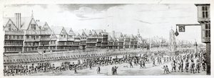 1638 में चेपसाइड के साथ मैरी डे मेडिसी का जुलूस, विलियम हर्बर्ट (1771-1851) und रॉबर्ट विल्किंसन (fl.1785-1825) 1809 द्वारा प्रकाशित द्वारा अंग्रेजी स्कूल