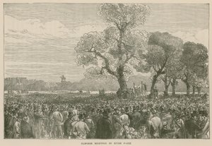 हाइड पार्क में सुधार प्रदर्शन, 6 मई 1867 द्वारा अंग्रेजी स्कूल