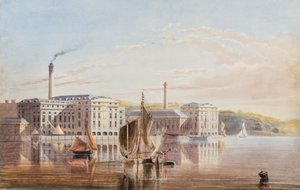 द रॉयल विलियम विक्टॉलिंग यार्ड, स्टोनहाउस, c.1840 द्वारा अंग्रेजी स्कूल