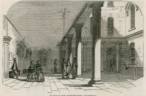 द साउथ सी हाउस, थ्रेडनिडल स्ट्रीट, लंदन - द क्वार्ड्रंगल द्वारा अंग्रेजी स्कूल