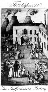 1827 से लिया गया स्टैफोर्डशायर पॉटरी द्वारा अंग्रेजी स्कूल