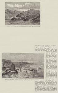 स्कॉटलैंड और आयरलैंड के बीच टेलीफोन (उत्कीर्णन) द्वारा अंग्रेजी स्कूल
