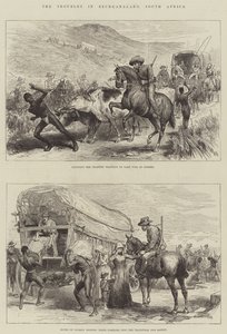 बेचुआनालैंड, दक्षिण अफ्रीका में परेशानी (उत्कीर्णन) द्वारा अंग्रेजी स्कूल