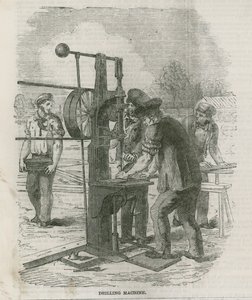 1851 की महान प्रदर्शनी के लिए लंदन के हाइड पार्क में इमारत द्वारा अंग्रेजी स्कूल